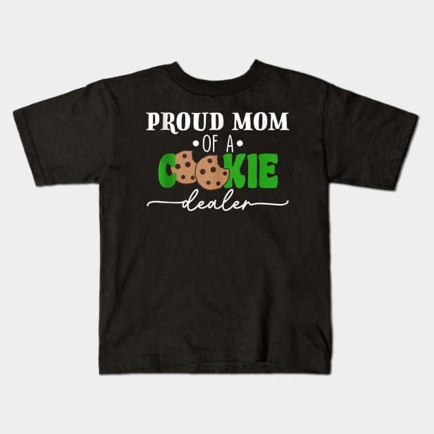 Proud Mom Of A Cookie Dealer Kids T-Shirt by Palette Harbor
